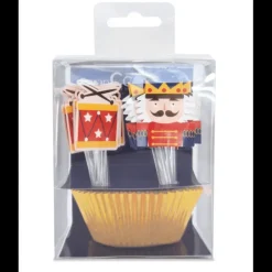 SCRAPCOOKING 24 Caissettes Cupcakes + 24 Cake Toppers Casse Noisette* Moules En Papier