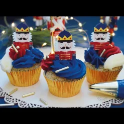 SCRAPCOOKING 24 Caissettes Cupcakes + 24 Cake Toppers Casse Noisette* Moules En Papier