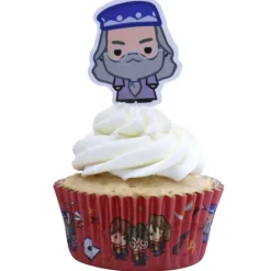 PME 12 Caissettes Cupcakes + 12 Cake Toppers Harry Potter* Décoration Gâteau|Moules En Papier