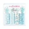 SCRAPCOOKING 4 Décors en Sucre Blue Mix 64 g* Décoration Comestible
