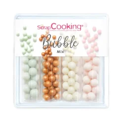 SCRAPCOOKING 4 Décors en Sucre Bubble Mix 62 g* Décoration Comestible