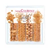 SCRAPCOOKING 4 Décors en Sucre Gold Mix 62 g* Décoration Comestible