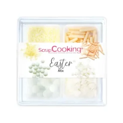 SCRAPCOOKING 4 Décors en Sucre Pâques Mix 59 g* Décoration Comestible
