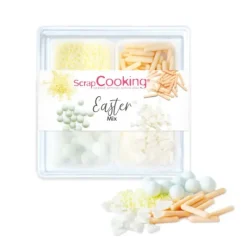 SCRAPCOOKING 4 Décors en Sucre Pâques Mix 59 g* Décoration Comestible