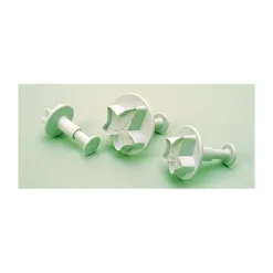 MALLARD FERRIERE 3 Découpoirs Petite Feuille de Lierre à Poussoir* Emporte Pièce - Découpoir Pâtisserie