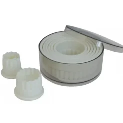 DE BUYER 9 Découpoirs ronds cannelés en plastique alimentaire* Emporte Pièce - Découpoir Pâtisserie