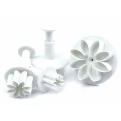 SCRAPCOOKING 4 Emporte-Pièces Fleur à Poussoir* Emporte Pièce - Découpoir Pâtisserie