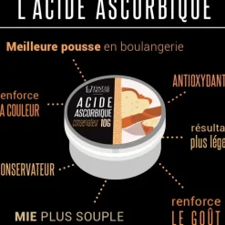PATISDECOR Acide Ascorbique 10 g Patisdécor* Additifs Alimentaires