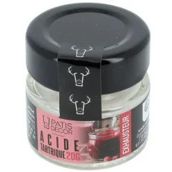 PATISDECOR Acide Tartrique E334 20g* Additifs Alimentaires