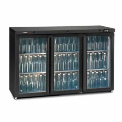 GAMKO Arrière Bar Réfrigéré 3 Portes Vitrées 366 Bouteilles* Buffet Self Service|Froid