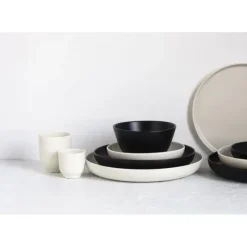 REVOL Assiette Creuse Porcelaine Noire 23 cm Adélie* Vaisselle