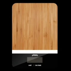 PEBBLY Balance de Cuisine Bambou Rectangle Noir 23 x 16 cm* Balance De Cuisine