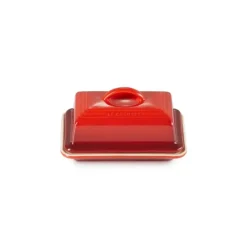 LE CREUSET Beurrier Céramique avec Couvercle Cerise* Servir, Présenter
