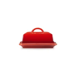 LE CREUSET Beurrier Céramique avec Couvercle Cerise* Servir, Présenter