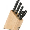 ARCOS Bloc à Couteaux 4 pièces (3 Couteaux + Ciseaux) UNIVERSAL Noir* Rangement Couteaux|Couteau De Chef
