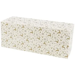 CUISINEADDICT Boîte à Bûche Isotherme 30x11cm Étoiles (x25)* Emballage Alimentaire