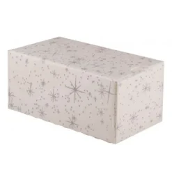 CUISINEADDICT Boîte à Bûche Isotherme 20x11cm Étoiles (x25)* Emballage Alimentaire