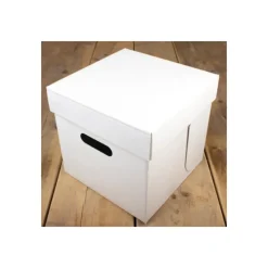 FUNCAKES Boîte à Gâteau Carré 25.5x25.5cm H.25cm (x1)* Emballage Alimentaire