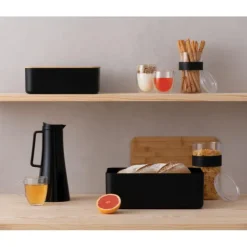 BODUM Boîte à Pain 29 x 19 cm x H 11 cm Noir BISTRO* Conservation