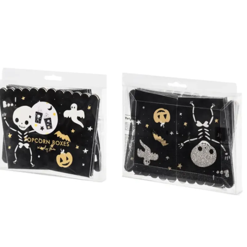 PARTYDECO Boîte à Pop-Corn en Papier Halloween PartyDéco (x6)* Emballage Alimentaire