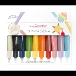SCRAPCOOKING Boîte 10 Stylos Chocolat Glaçage* Nappages Et Glaçages|Décoration Comestible