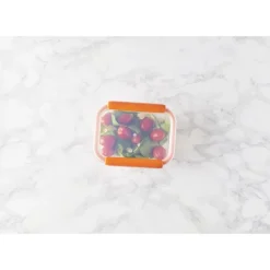 MASTRAD Boîte de Conservation Connectée 640 ml Orange Stor'eat* Conservation