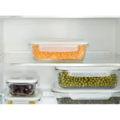 PEBBLY Boîte de Conservation en Verre Rectangle 1 L* Plat De Cuisson|Conservation