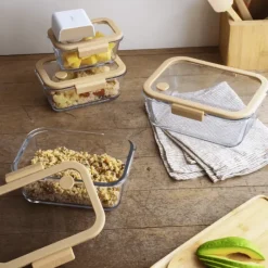 PEBBLY Boîte de Conservation en Verre Sous-Vide 800 ml* Conservation