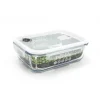 PEBBLY Boîte de Conservation en Verre Rectangle 1,5 L* Plat De Cuisson|Conservation