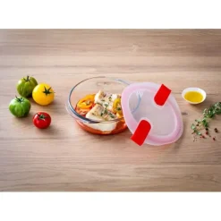 PYREX Boîte de Conservation en Verre Ronde 26 cm 2,3 L Cook & Heat* Conservation