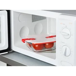 PYREX Boîte de Conservation en Verre Carrée 25 x 22 cm 2,2 L Cook & Heat* Conservation