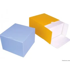 MALLARD FERRIERE Boîte Isotherme Carré 20 cm Jaune (x25)* Emballage Alimentaire