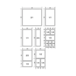 BOURGEAT Boîte Modulus Gastronorme 12 litres GN 2/3 H15 cm* Conservation