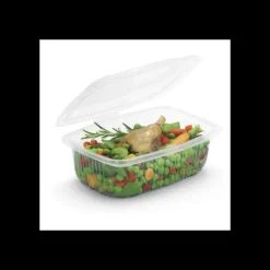 CUISINEADDICT Boîte Plastique avec Couvercle 500 ml 14,2 x 12,3 cm x H 8,8 cm (x50) Ondipack* Conservation