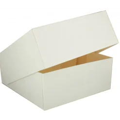 CUISINEADDICT Boîte pâtissière blanche - 20 x H 8 cm - (x50)* Emballage Alimentaire
