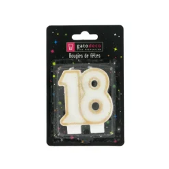 GATODECO Bougie Anniversaire 18 ans Gatodéco* Décoration Gâteau