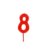 GATODECO Bougie Chiffre 8 Rouge Gatodéco* Décoration Gâteau