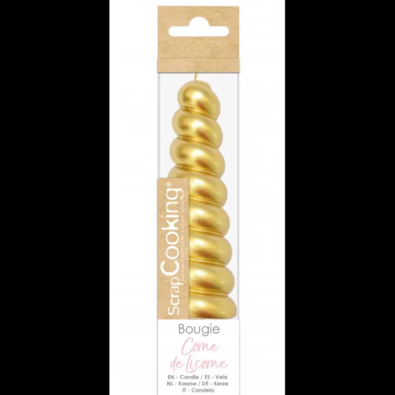 SCRAPCOOKING Bougie Corne de Licorne XXL* Décoration Gâteau