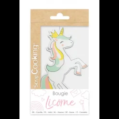 SCRAPCOOKING Bougie Licorne XXL* Décoration Gâteau