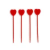 GATODECO Bougies Coeurs Rouges sur Piques (x4) Gatodéco* Décoration Gâteau