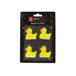 GATODECO Bougies Petits Canards (x4) Gatodéco* Décoration Gâteau