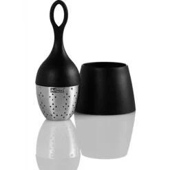 ADHOC Boule à Thé avec Support Noir Ø 4 cm x H 12,5 cm* Vaisselle