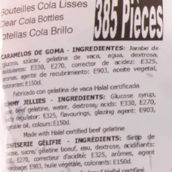 FINI Bouteilles Cola Lisses x 385 - Bonbons Halal* Confiserie