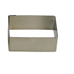 GOBEL Cadre à Mousse Inox Rectangle 12 x 6 cm x H 4,5 cm* Cercle À Patisserie
