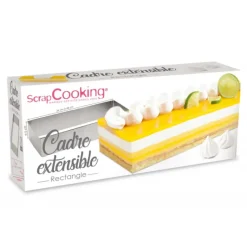 SCRAPCOOKING Cadre Pâtisserie Extensible Inox Rectangle* Cercle À Patisserie