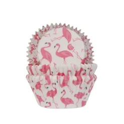 HOUSE OF MARIE Caissettes Cupcakes Flamants Roses (x50)* Moules En Papier