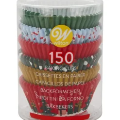 WILTON Caissettes Cupcakes Fêtes de Noël 6 motifs (x150)* Moules En Papier