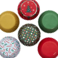 WILTON Caissettes Cupcakes Fêtes de Noël 6 motifs (x150)* Moules En Papier