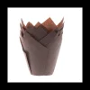 HOUSE OF MARIE Caissettes Cupcakes Marron Tulipe (x36)* Moules En Papier