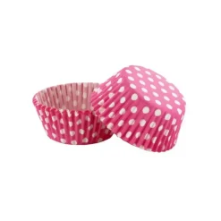 GATODECO Caissettes en Papier Rose à Pois Blancs Gatodéco (x50)* Moules En Papier